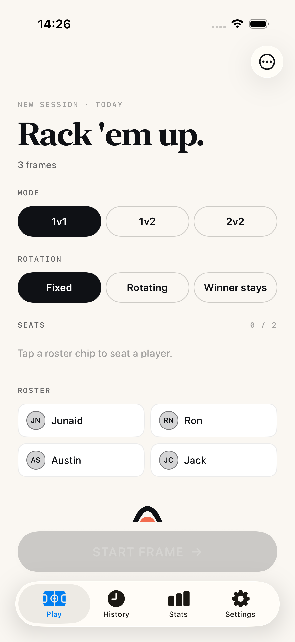 Chalk play setup